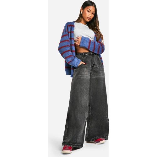 Jean Large À Coutures Apparentes - 34 - boohoo - Modalova