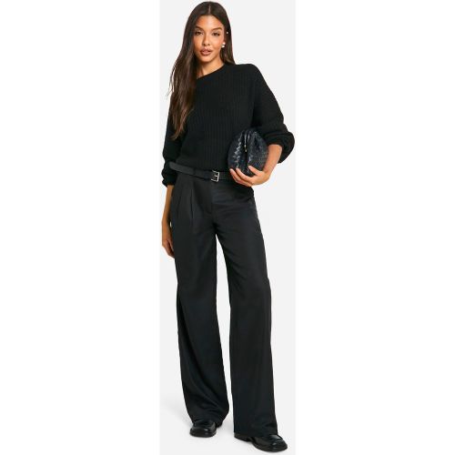 Pantalon Large Plissé - 44 - boohoo - Modalova