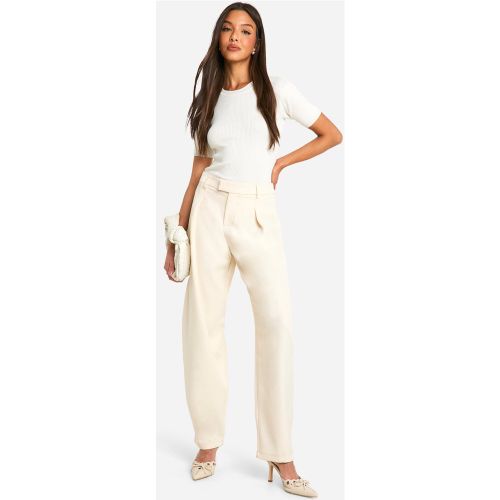 Pantalon Large Taille Haute - 34 - boohoo - Modalova