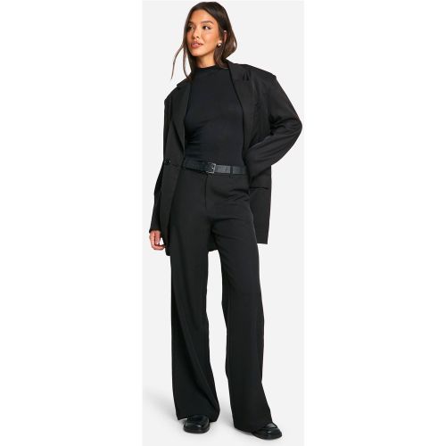 Pantalon Droit Habillé Taille Haute - 40 - boohoo - Modalova