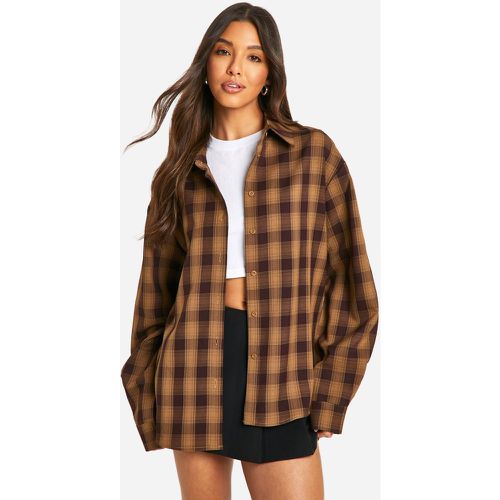 Chemise Oversize À Carreaux - 38 - boohoo - Modalova