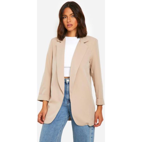 Blazer Oversize À Manches Retournées - 34 - boohoo - Modalova