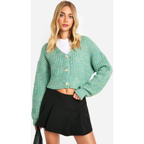 Cardigan Boutonné En Maille - M - boohoo - Modalova