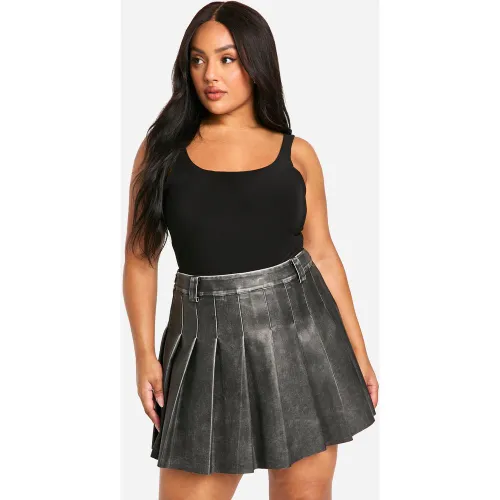 Grande Taille - Mini-Jupe Plissée - 56 - boohoo - Modalova