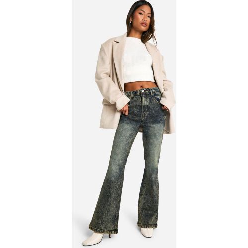 Jean Flare Taille Haute - 34 - boohoo - Modalova