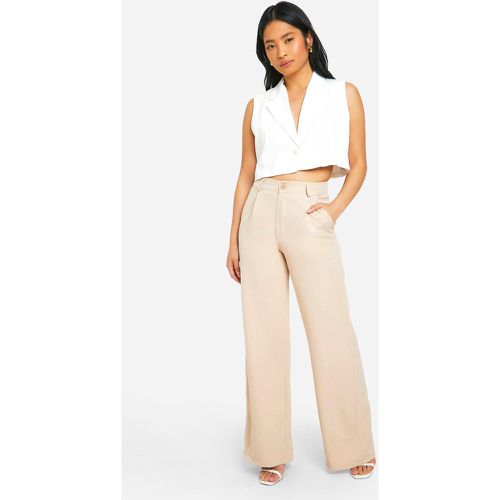 Petite" - Pantalon Large Ajusté - 36 - boohoo - Modalova