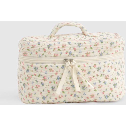 Sac De Maquillage Matelassé Fleuri - One Size - boohoo - Modalova