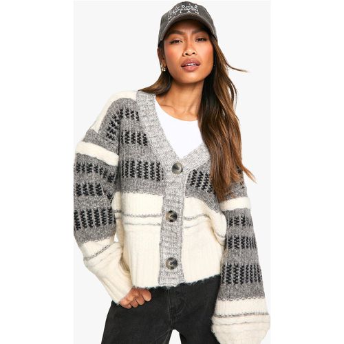 Cardigan En Maille Épaisse Premium - M - boohoo - Modalova