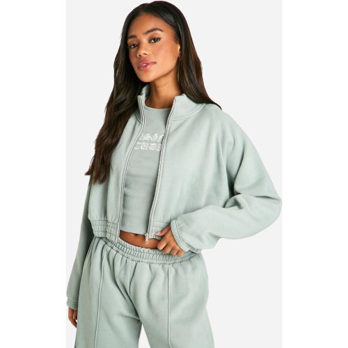 Bomber Délavé À Slogan Dsgn Studio - S - boohoo - Modalova