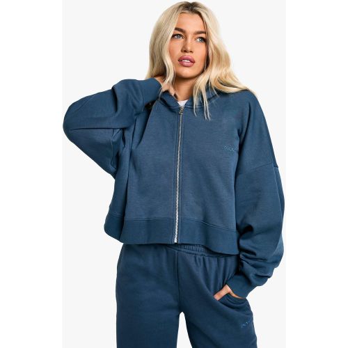 Sweat À Capuche Oversize Zippé À Broderie Dsgn Studio - S - boohoo - Modalova