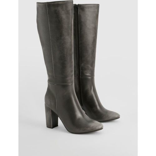 Bottes Hautes À Talon Carré - 36 - boohoo - Modalova