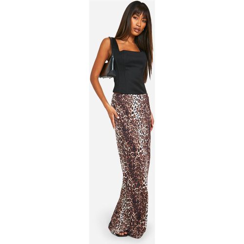 Print Jersey Maxi Skirt - 38 - boohoo - Modalova