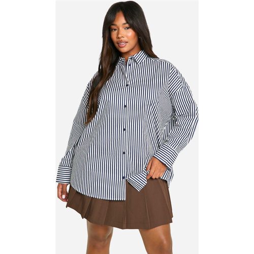 Grande Taille - Chemise À Rayures Oversize - 46 - boohoo - Modalova