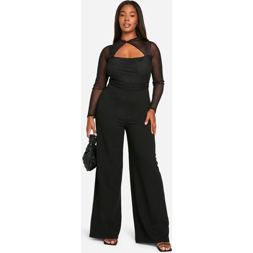 Grande Taille - Combinaison Large En Mesh - 48 - boohoo - Modalova