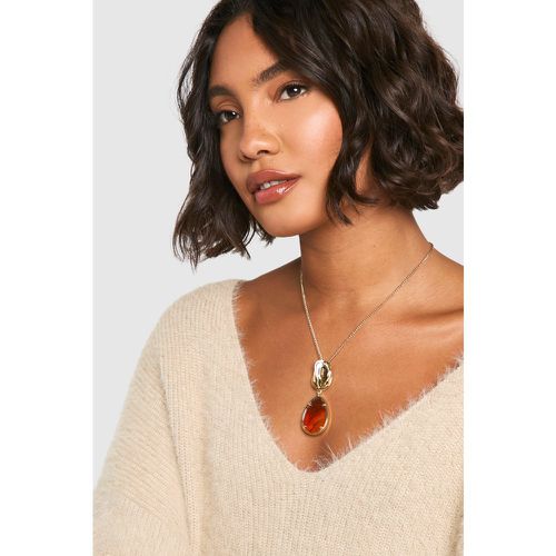 Collier À Pendentif Écaille De Tortue - One Size - boohoo - Modalova