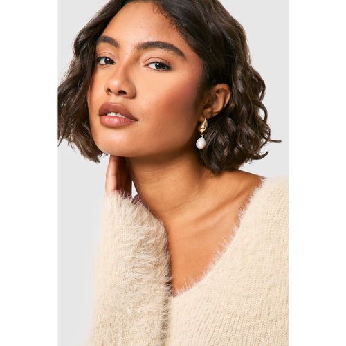 Boucles D'Oreilles Oversize À Perles - One Size - boohoo - Modalova