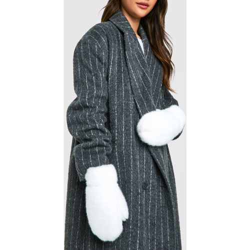 Gants En Fausse Fourrure - One Size - boohoo - Modalova