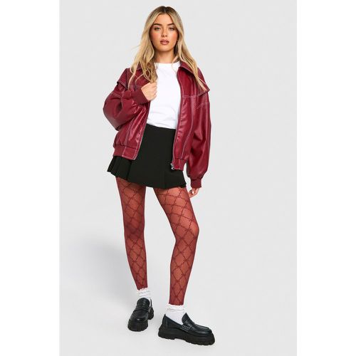 Collant À Détail En Maille - One Size - boohoo - Modalova