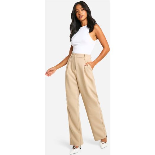 Petite" - Pantalon Droit Habillé - 8/28L - boohoo - Modalova