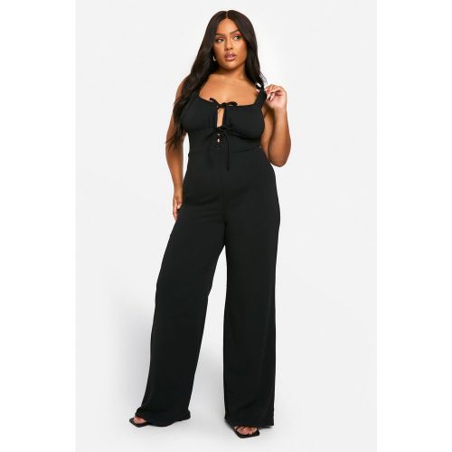 Grande Taille - Combinaison Large À Lacets - 44 - boohoo - Modalova