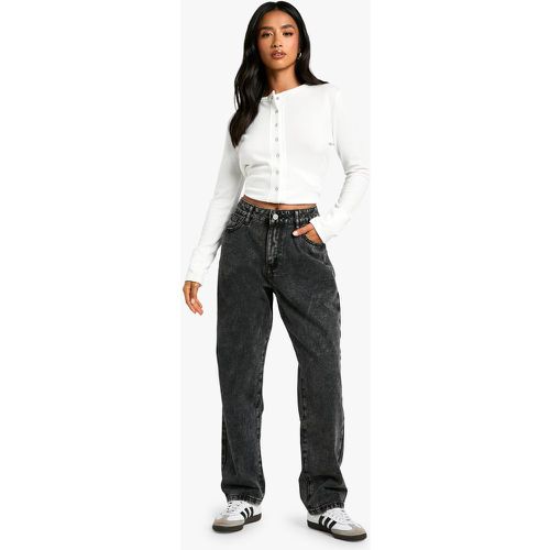 Petite" Basics Washed Straight Leg Jean - 6/28L - boohoo - Modalova