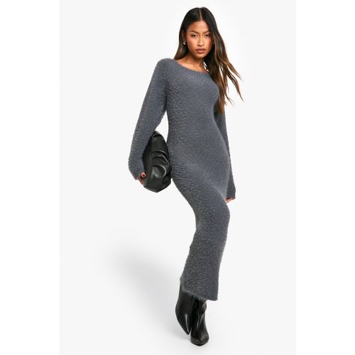 Robe Longue Côtelée À Dos Nu - S - boohoo - Modalova