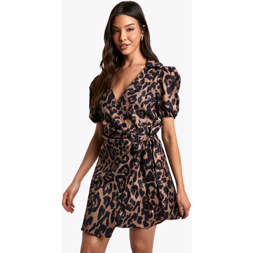 Robe Babydoll Léopard - 36 - boohoo - Modalova