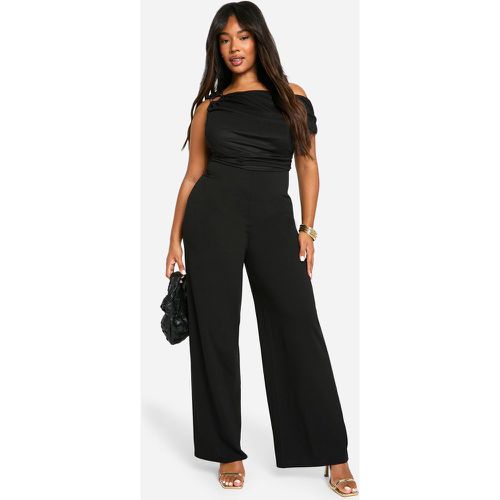 Grande Taille - Combinaison Large Asymétrique En Mesh - 46 - boohoo - Modalova