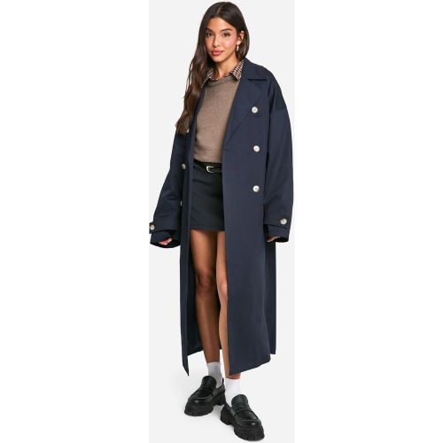 Trench Croisé À Ceinture - 36 - boohoo - Modalova