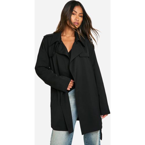 Trench Court Ceinturé - 40 - boohoo - Modalova