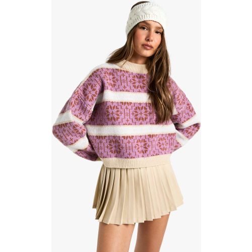 Pull En Maille Premium À Motif Jacquard - S - boohoo - Modalova
