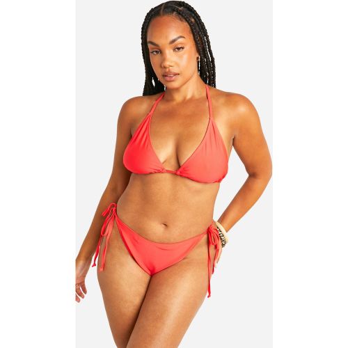 Grande Taille - Ensemble De Bikini Noué - 44 - boohoo - Modalova