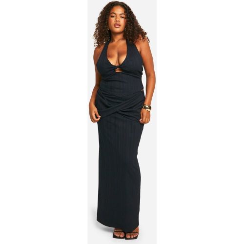 Grande Taille - Ensemble Avec Top Torsadé Et Jupe - 44 - boohoo - Modalova