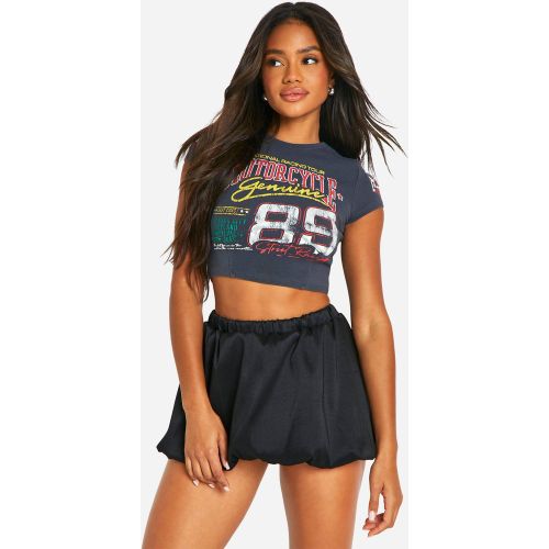 Mini-Jupe Bouffante Tissée - 34 - boohoo - Modalova