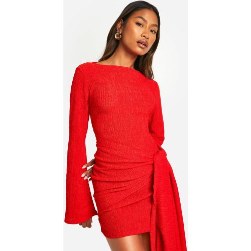 Robe Courte Nouée À L'Avant - 38 - boohoo - Modalova