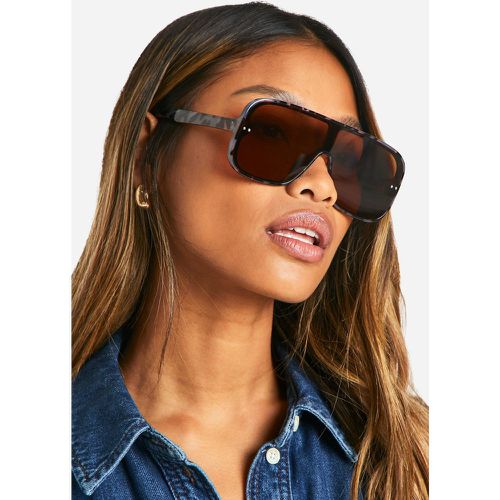Leopard Aviator Sunglasses - boohoo - Modalova