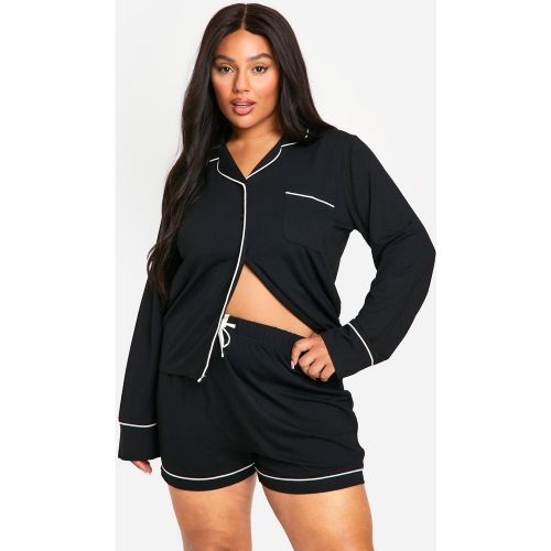 Grande Taille - Ensemble De Pyjama Premium Avec Short - 44 - boohoo - Modalova