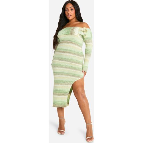 Grande Taille - Robe Pull À Col Bateau - 46 - boohoo - Modalova