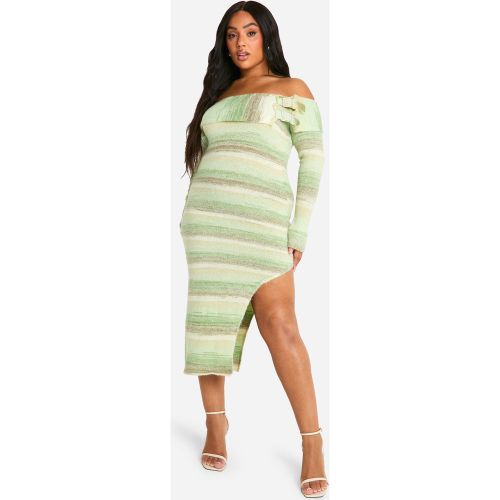 Grande Taille - Robe Pull À Col Bateau - 44 - boohoo - Modalova