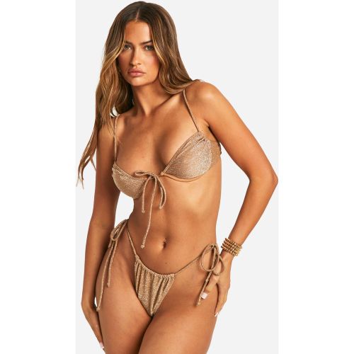 Bikini Pailleté À Armatures - 34 - boohoo - Modalova