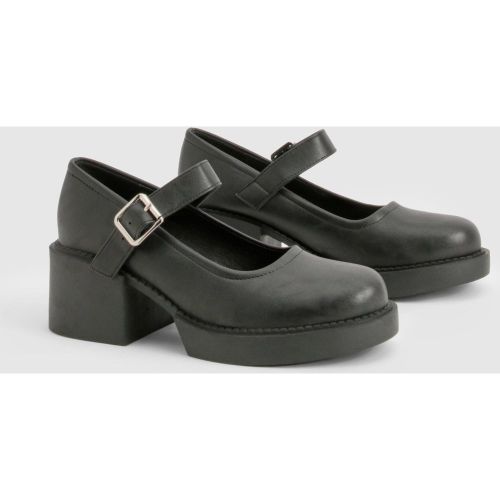 Bottines À Plateforme Et Talon - 39 - boohoo - Modalova