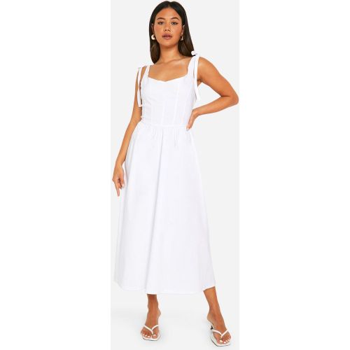 Robe Champêtre Longue Nouée Aux Épaules - 36 - boohoo - Modalova