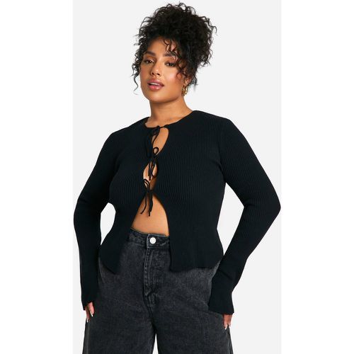 Grande Taille - Cardigan Noué - 48 - boohoo - Modalova