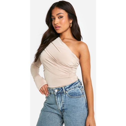 Petite" - Body Asymétrique Drapé - 34 - boohoo - Modalova