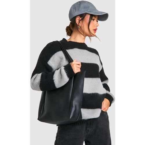 Tote Bag En Synthétique Texturé - One Size - boohoo - Modalova