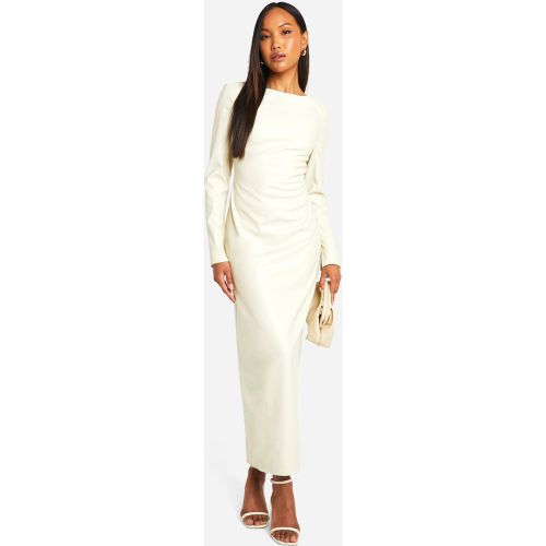 Robe Longue À Col Montant Et Dos Nu - 36 - boohoo - Modalova