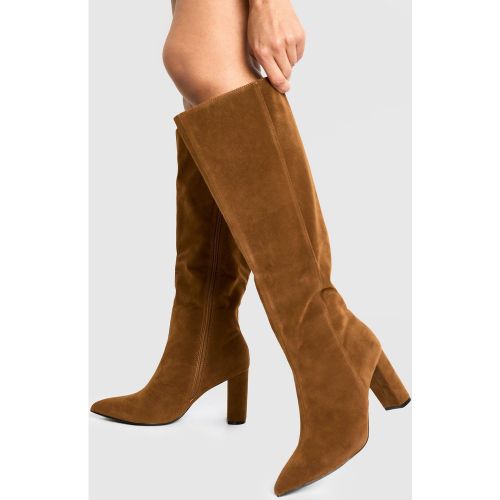 Bottes Hautes Pointues En Synthétique - Pointure Large - 36 - boohoo - Modalova