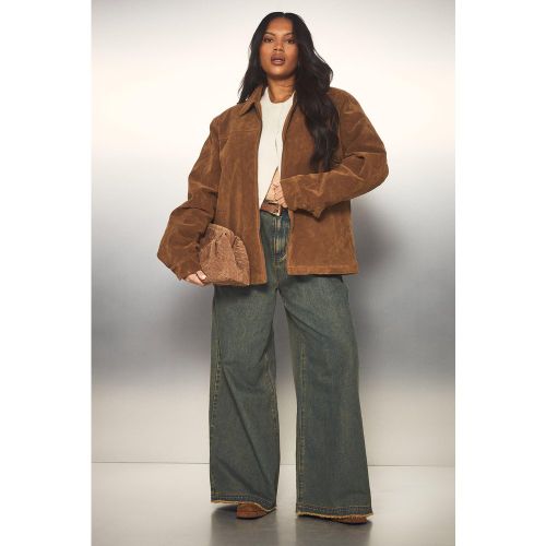 Grande Taille - Veste Oversize En Synthétique - 44 - boohoo - Modalova