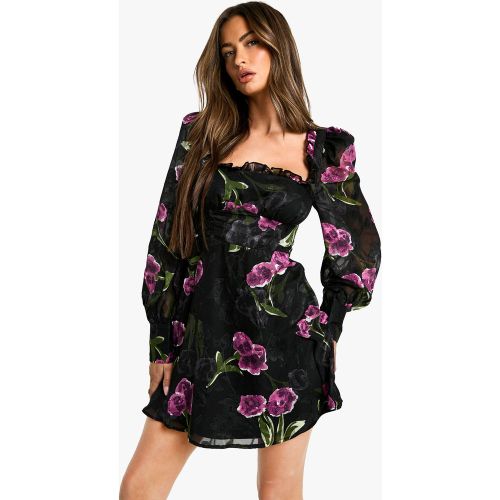 Robe Champêtre Fleurie - 38 - boohoo - Modalova