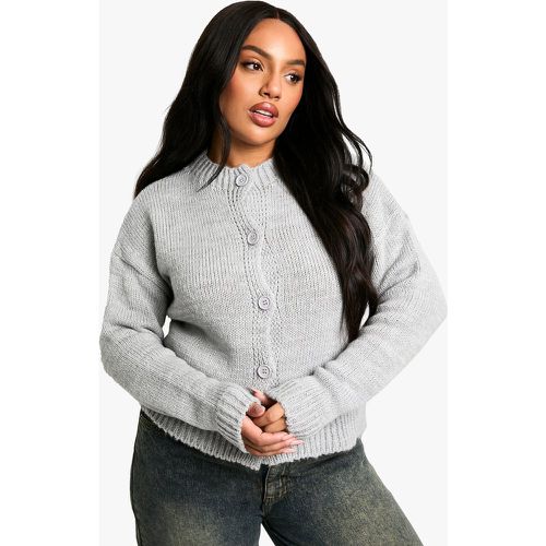 Grande Taille - Cardigan À Col Ras-Du-Cou - 44-46 - boohoo - Modalova